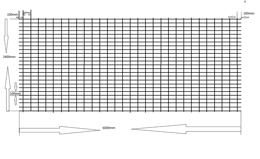 RL718 / RL818 / RL918 / RL1018 / RL1118 / RL1218 Rectangular reinforcement steel mesh