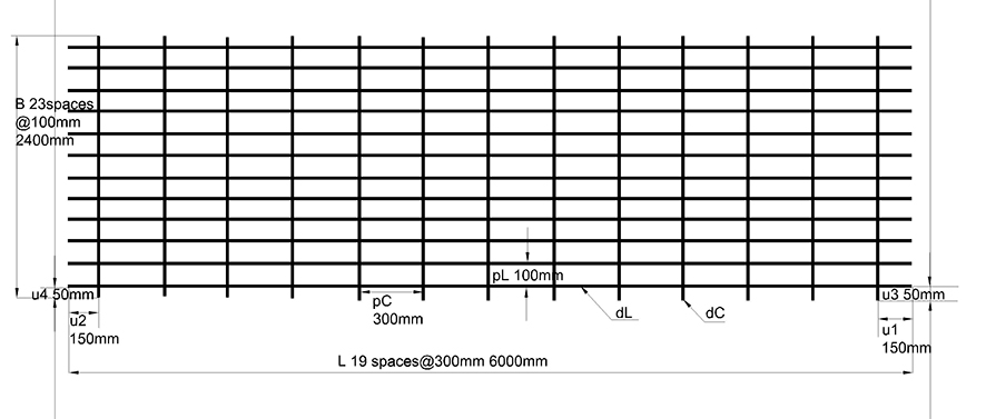 A60 / A65 / A70 / A76 / A82 / A90 / A120 ribbed reinforced mesh