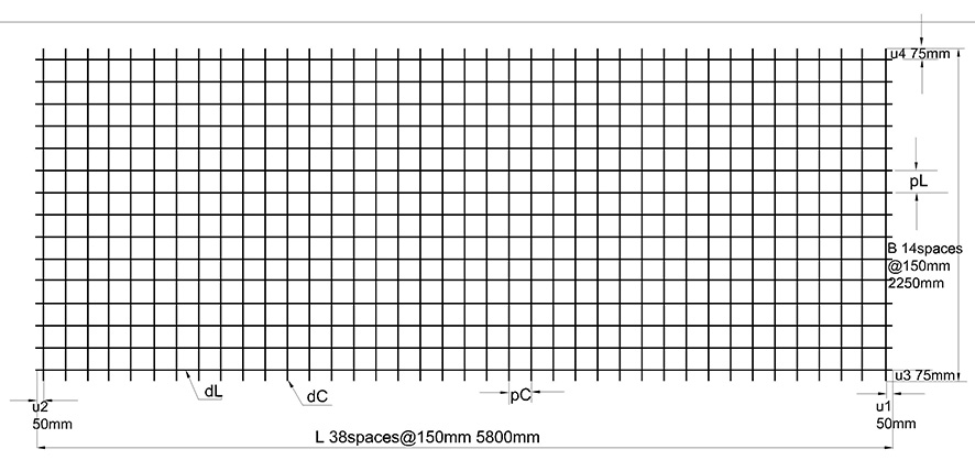 E5 / E6 / E7 / E8 / E9 / E10 / E11 / E12 / E14 / E16 cold drawn reinforcement mesh