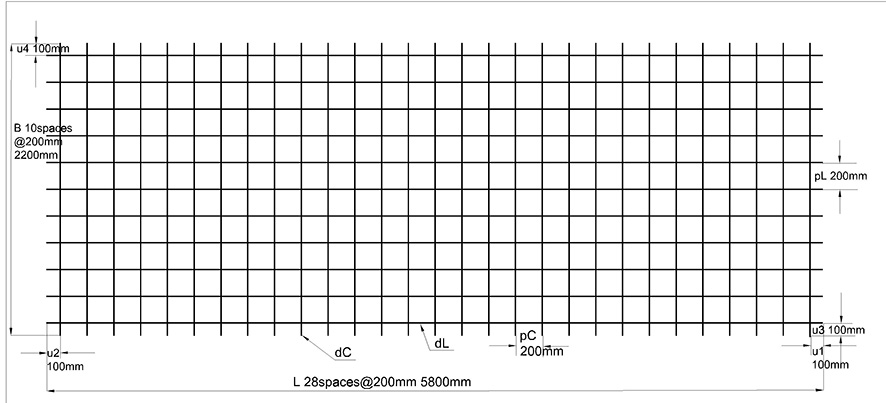 Steel wire mesh for tunnel support