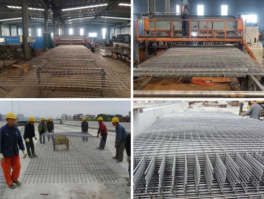 Concrete reinforcement mesh for bridge and pier construction application