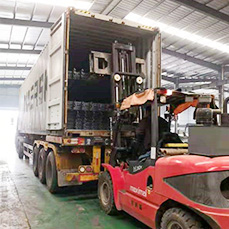 Reinforcement mesh loading container at Heyou Wire Mesh Factory